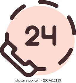 Shipping support, illustration, vector, on a white background.