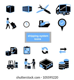 shipping system icons