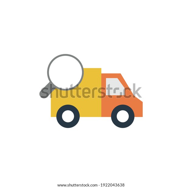 Shipping tracking icon in color icon, isolated on white\
background 