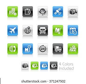 Iconos de envío y seguimiento / El archivo incluye 4 versiones de color en diferentes capas.