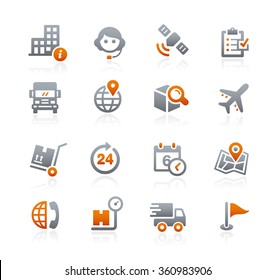 Shipping and Tracking Icons // Graphite Series