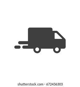 Shipping truck icon vector