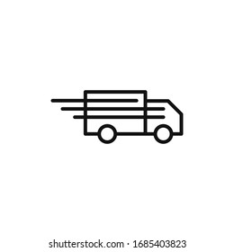 Shipping truck icon vector design