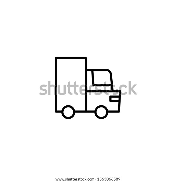 shipping truck icon vector\
illustration