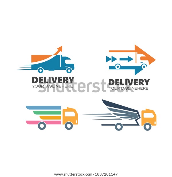 shipping\
truck icon  vector illustration design\
template