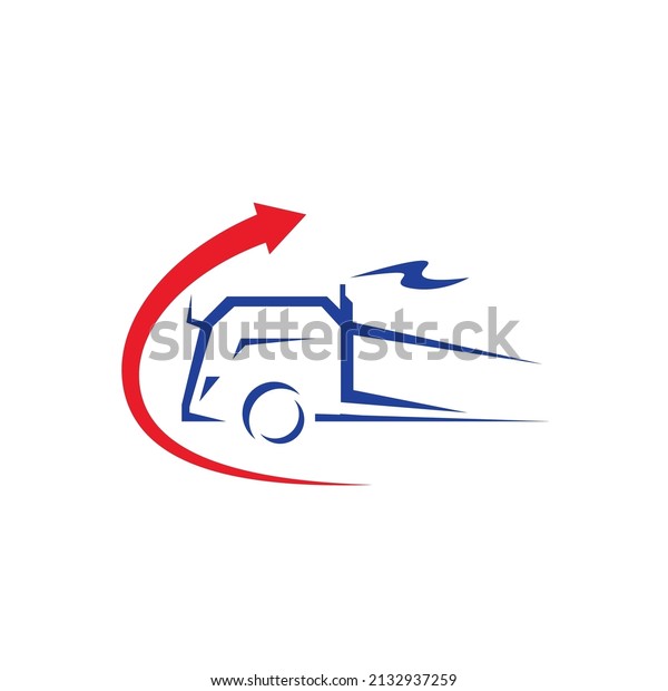 shipping\
truck icon vector illustration concept design\
