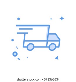 Shipping truck symbol Vector Object Picture Image Graphic Glyph Outline Icon