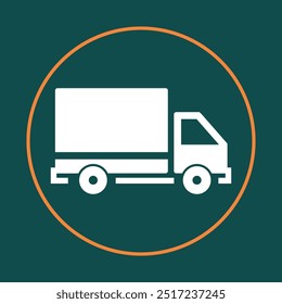 Shipping truck trendy icon royal abstract vector illustration colorful artwork lovely design.eps