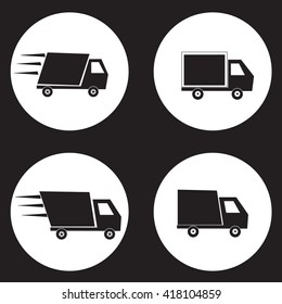 shipping truck, vector illustration