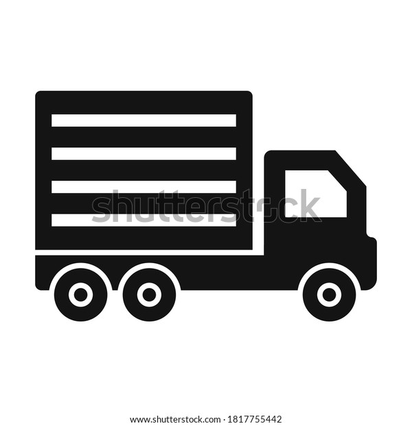 \
Shipping van  Glyph Style vector icon which can\
easily modify or\
edit\
