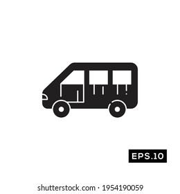 shipping van icon vector. van car icon vector illustration