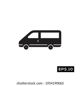 shipping van icon vector. van car icon vector illustration