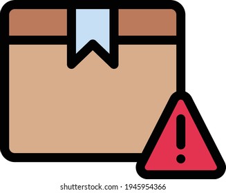 icono de línea de color de vector de envío