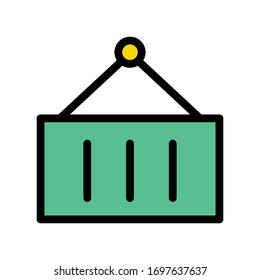 shipping vector flat color icon 