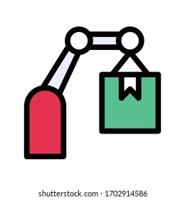 shipping vector flat color icon 