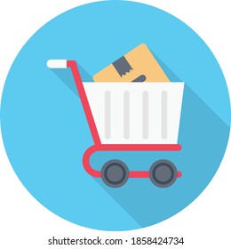 shipping vector flat colour icon