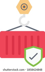 icono de color plano vector de envío