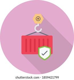 shipping vector flat colour icon