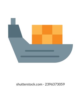 Shipping Vector Flat Icon For Personal And Commercial Use.
