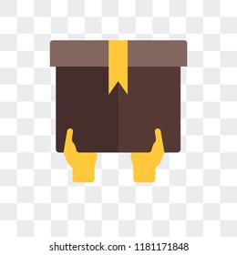 Shipping vector icon isolated on transparent background, Shipping logo concept
