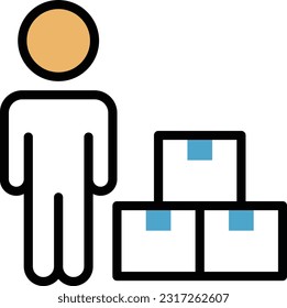 ilustración del vector de envío en un fondo transparente. Símbolos de calidad superior. Iconos vectoriales de color de línea para el concepto y el diseño gráfico.