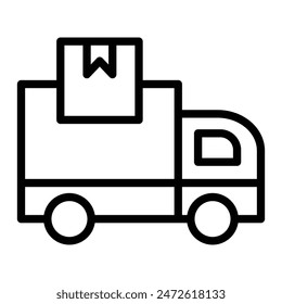Shipping Vector Line Icon design