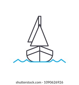 Shipping vector thin line stroke icon. Shipping outline illustration, linear sign, symbol concept.