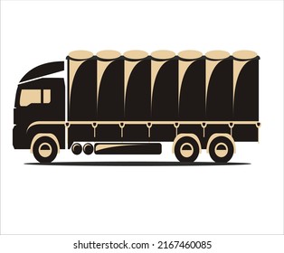 ShippingShipping Black Packging Vans Symbol Vector