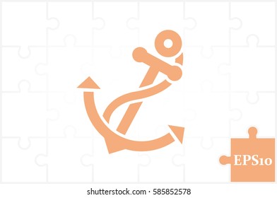ship's anchor icon vector illustration eps10.