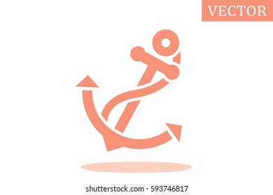 ship's anchor icon vector illustration.