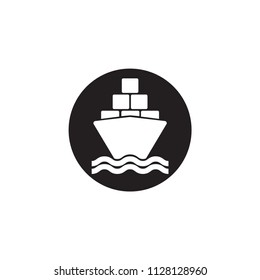 Ships, boats, cargo, logistics, transportation and shipping icons