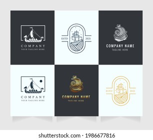 ships logo high quality vector