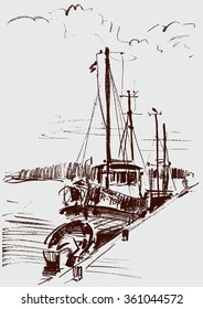 ships at mooring