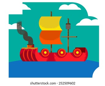 ships sailing in the ocean