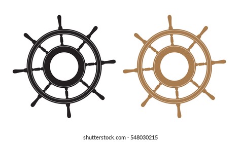 Ship's Steering Wheel Icon