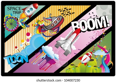 ships vector design