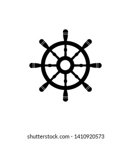 Ship's wheel icons for marine design vector illustration - Vector