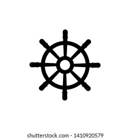 Ship's wheel icons for marine design vector illustration - Vector