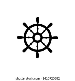 Ship's wheel icons for marine design vector illustration - Vector
