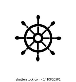 Ship's wheel icons for marine design vector illustration - Vector