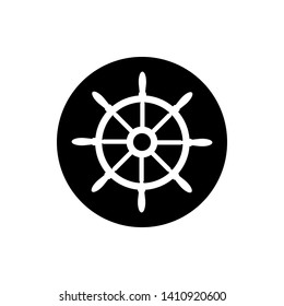 Ship's wheel icons for marine design vector illustration - Vector