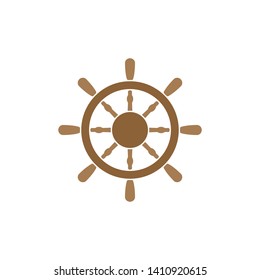 Ship's wheel icons for marine design vector illustration - Vector