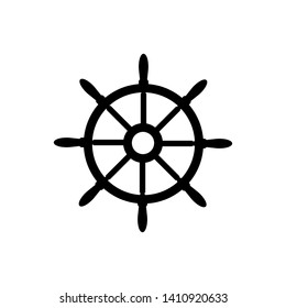 Ship's wheel icons for marine design vector illustration - Vector