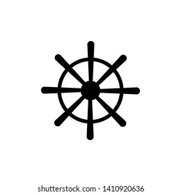 Ship's wheel icons for marine design vector illustration - Vector