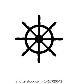 Ship's wheel icons for marine design vector illustration - Vector