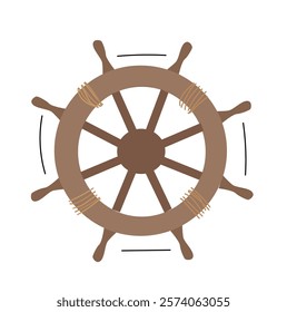 ship's wheel.ship, Ship's helm sign icon 