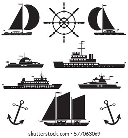 Ships.Vector illustration