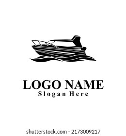 Ship-themed vector logo suitable for marine companies