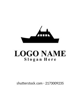 Ship-themed vector logo suitable for marine companies