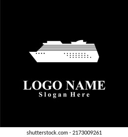 Ship-themed vector logo suitable for marine companies